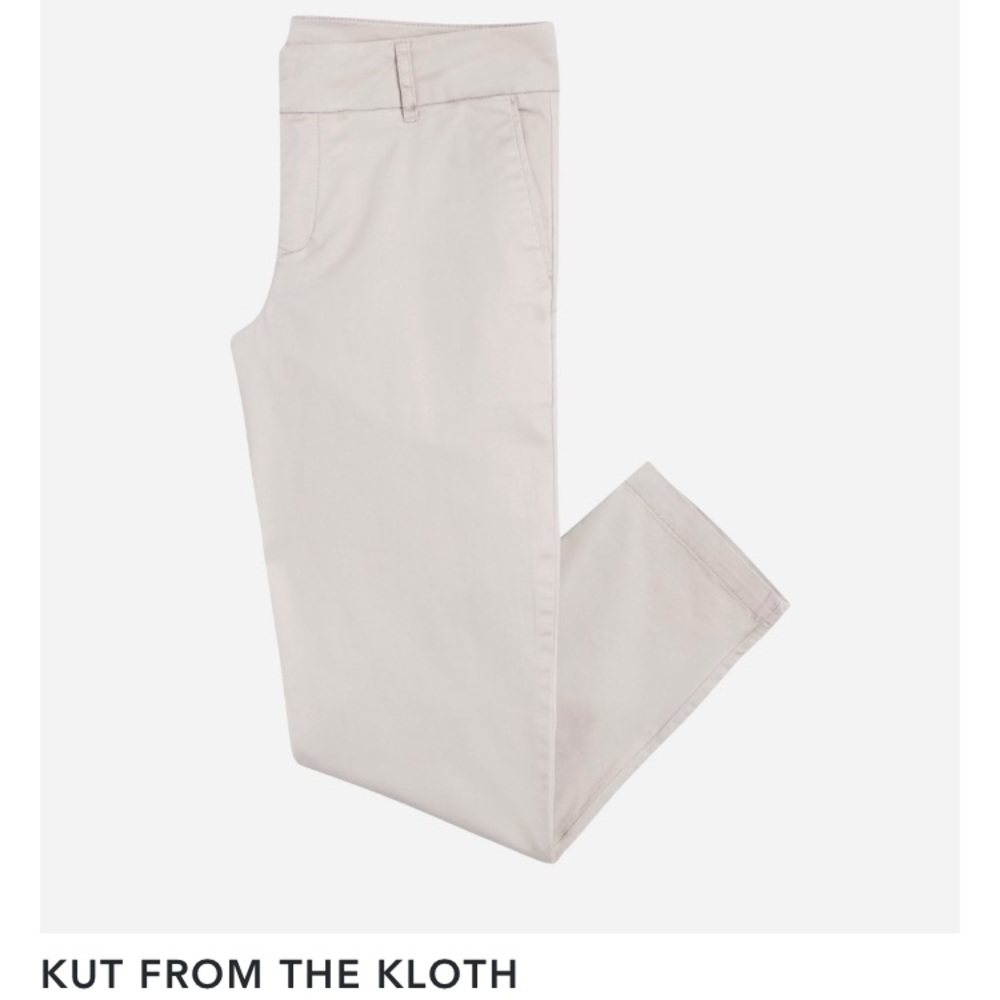 Stitchfix Kut from the Kloth Light Grey Crop Trouser. Size 8